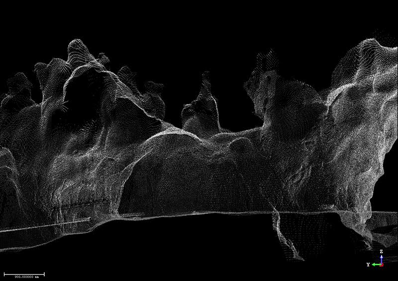 Le relevé 3D permet de créer la réplique de la grotte du Pont d’Arc (avec des pentures vieilles de 36000 ans),  copyright Guy Pérazio
